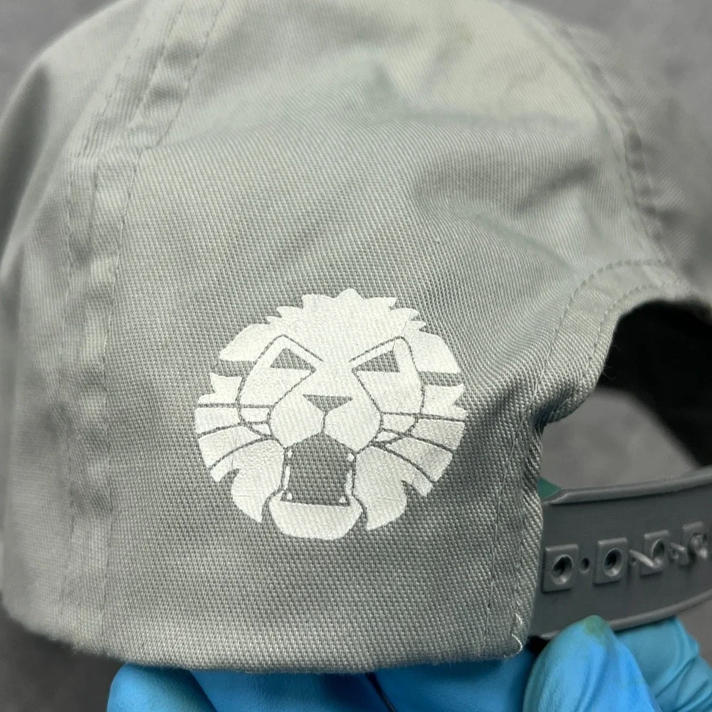 VTG Frankfurt Lions Hat Gray Wool German Ice Hockey‎ Team Logo Snapback Cap 90s